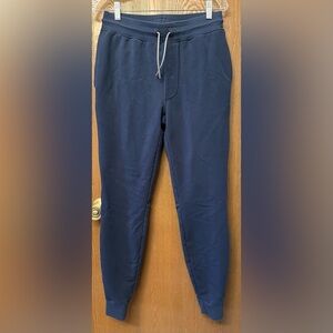 Myles Apparel Skyline Heavyweight Fleece Joggers Navy Blue Size Small